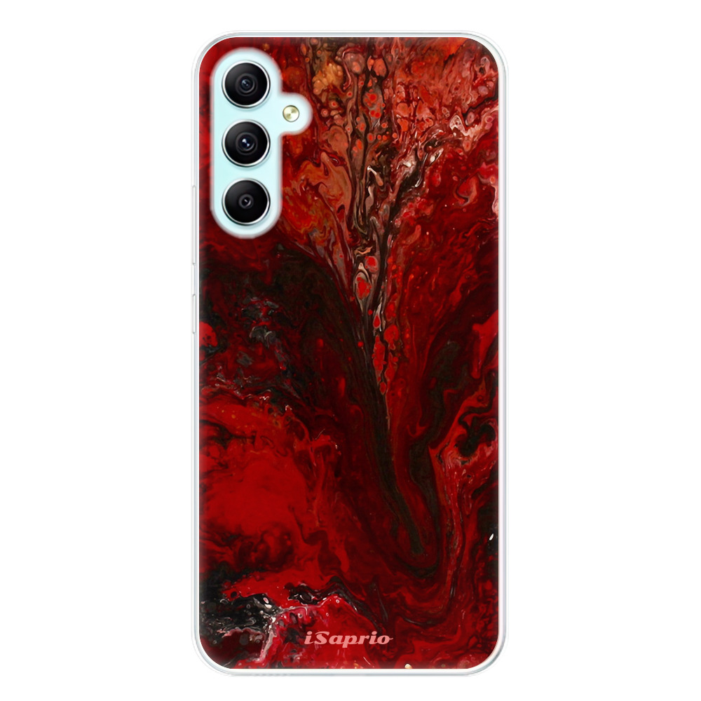 Odolné silikónové puzdro iSaprio - RedMarble 17 - Samsung Galaxy A34 5G