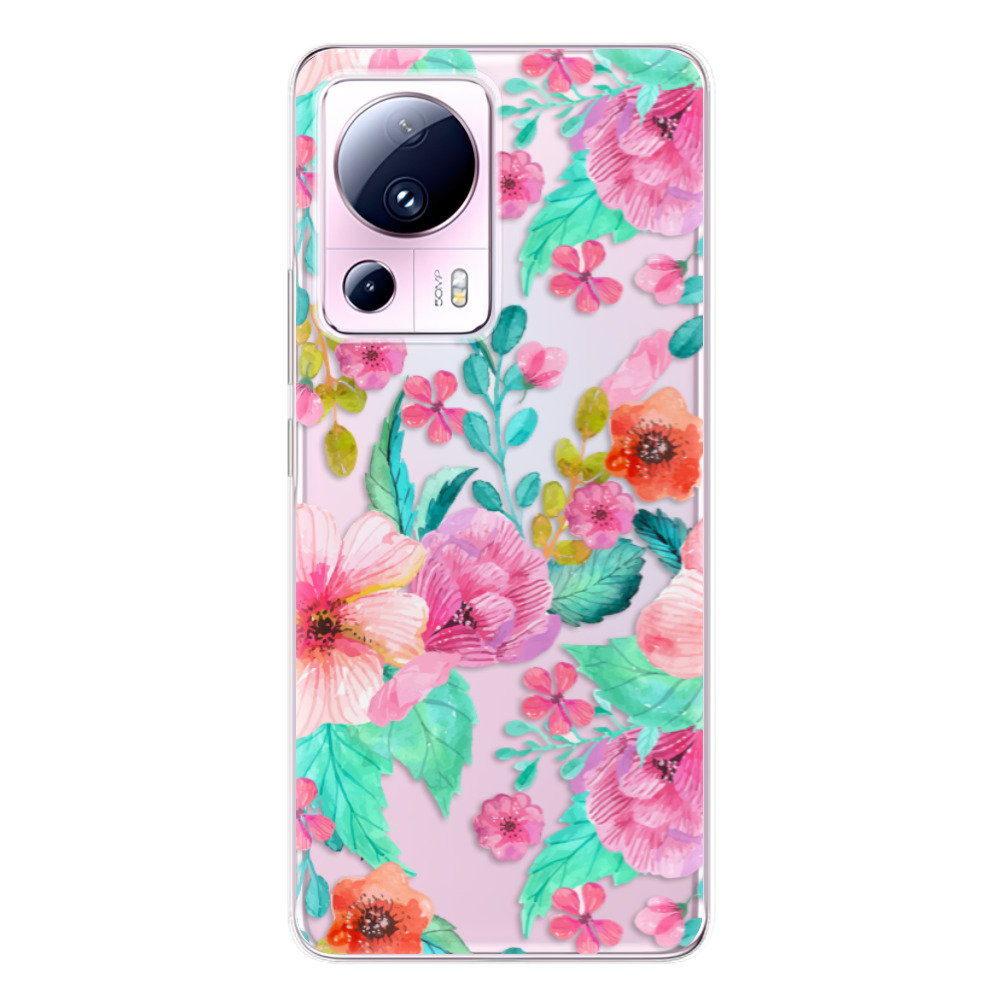 Odolné silikónové puzdro iSaprio - Flower Pattern 01 - Xiaomi 13 Lite