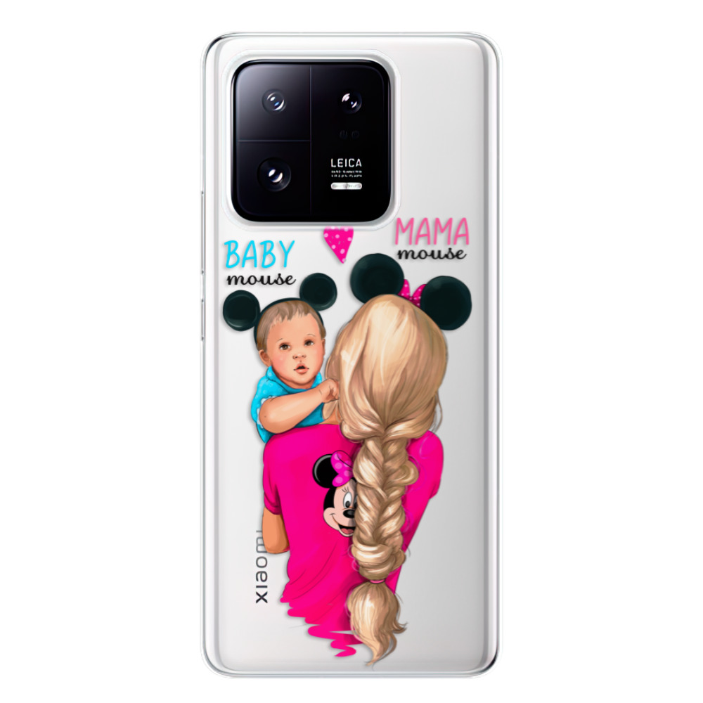 Odolné silikónové puzdro iSaprio - Mama Mouse Blonde and Boy - Xiaomi 13 Pro