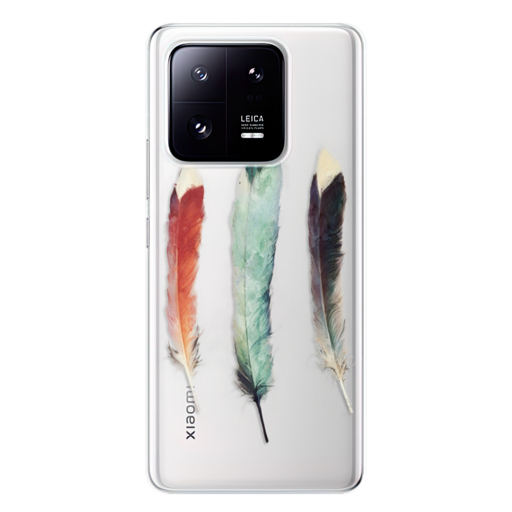 Odolné silikónové puzdro iSaprio - Three Feathers - Xiaomi 13 Pro