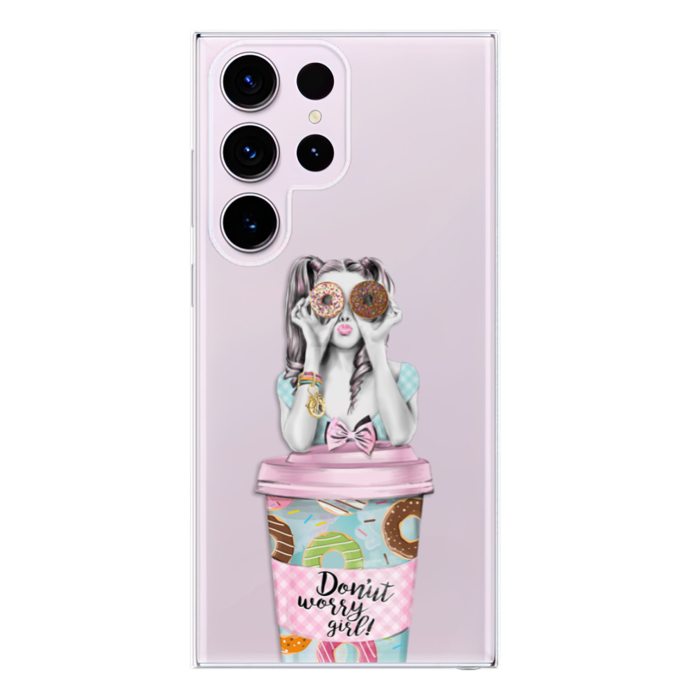 Odolné silikónové puzdro iSaprio - Donut Worry - Samsung Galaxy S23 Ultra