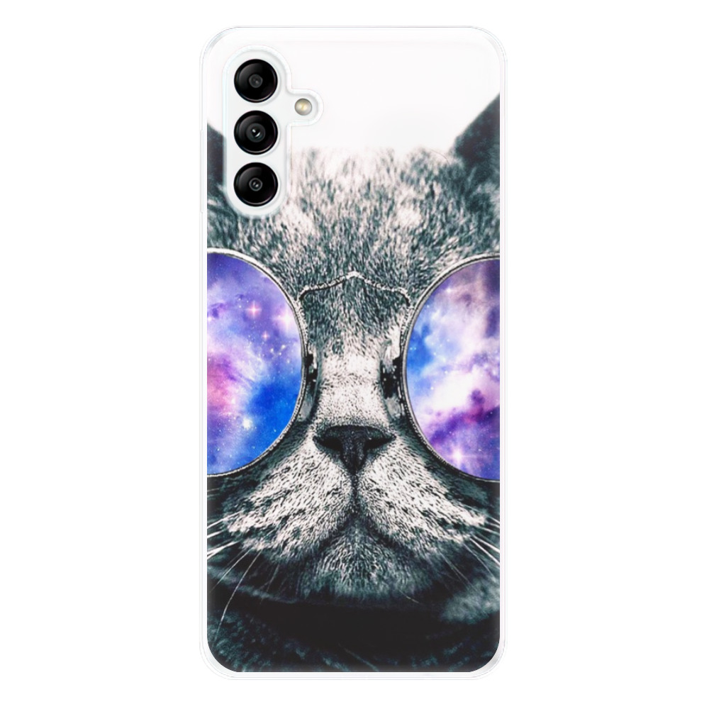 Odolné silikónové puzdro iSaprio - Galaxy Cat - Samsung Galaxy A04s