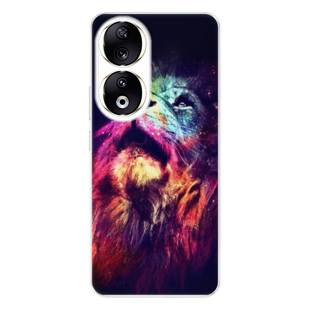 Odolné silikónové puzdro iSaprio - Lion in Colors - Honor 90 5G