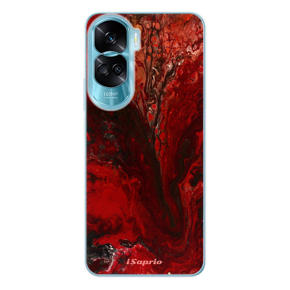 Odolné silikónové puzdro iSaprio - RedMarble 17 - Honor 90 Lite 5G