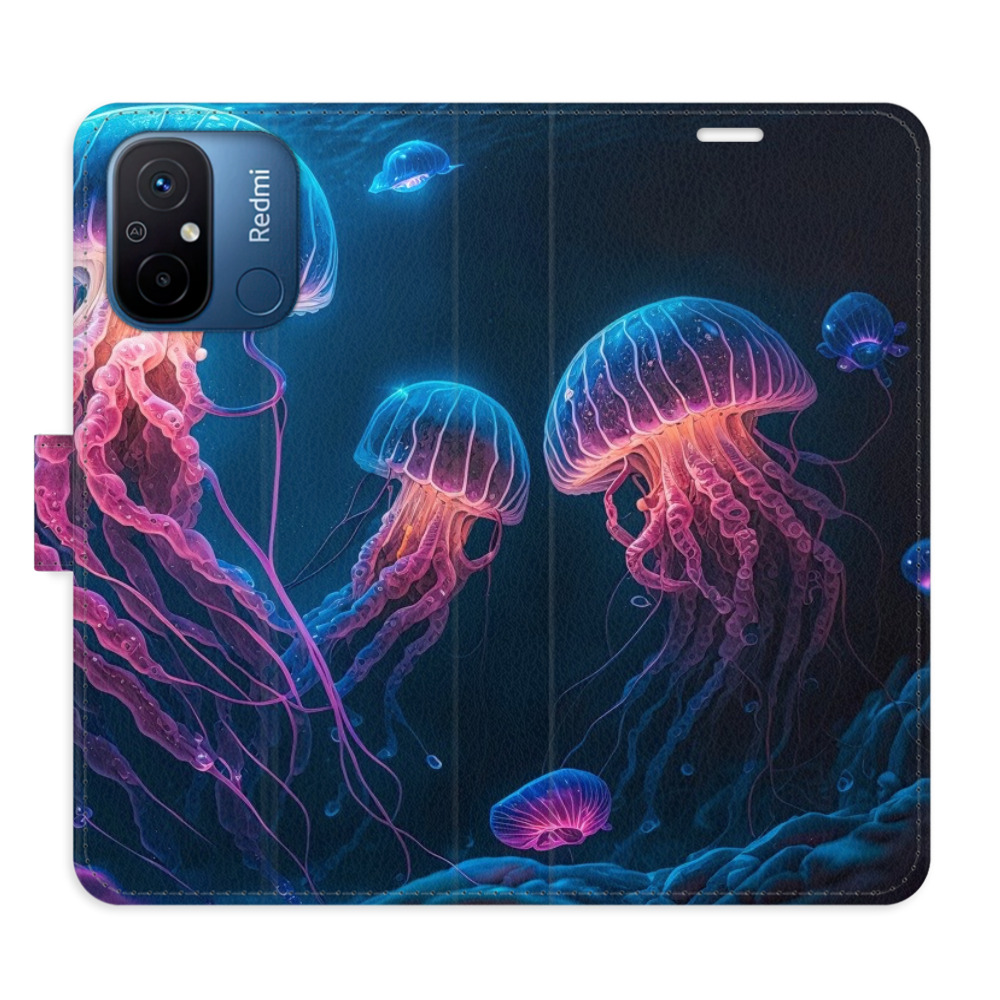 Flipové puzdro iSaprio - Jellyfish - Xiaomi Redmi 12C