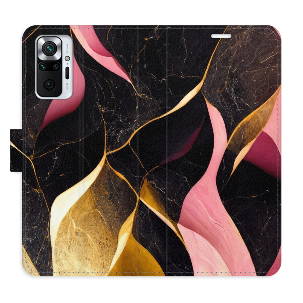 Flipové puzdro iSaprio - Gold Pink Marble 02 - Xiaomi Redmi Note 10 Pro