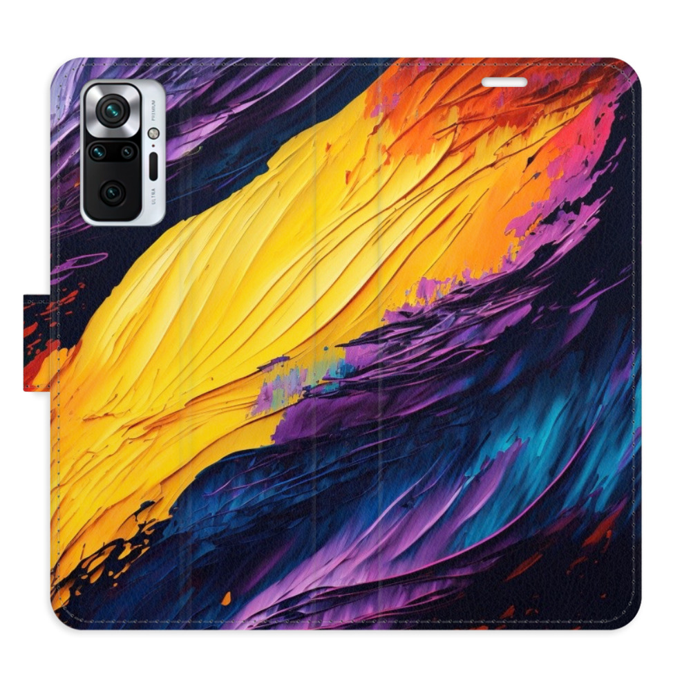 Flipové puzdro iSaprio - Fire Paint - Xiaomi Redmi Note 10 Pro