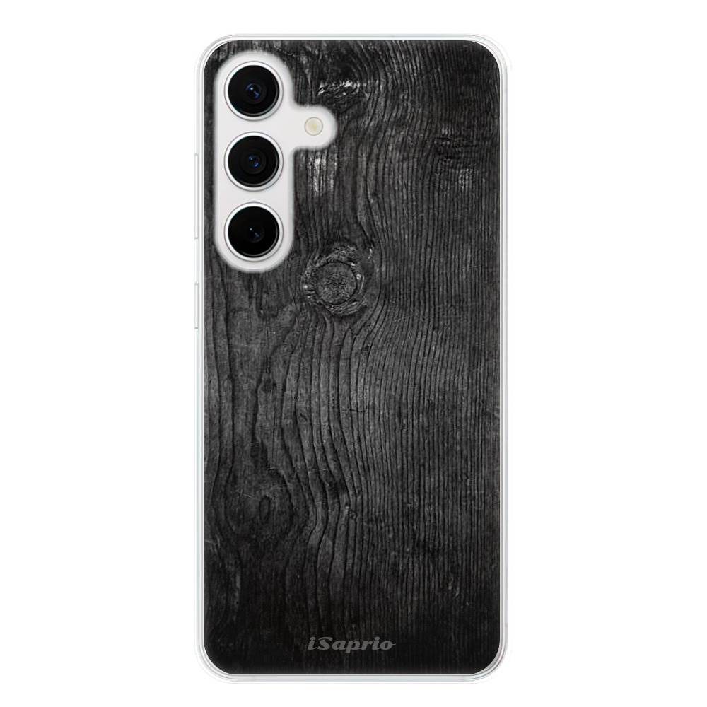 Odolné silikónové puzdro iSaprio - Black Wood 13 - Samsung Galaxy S24