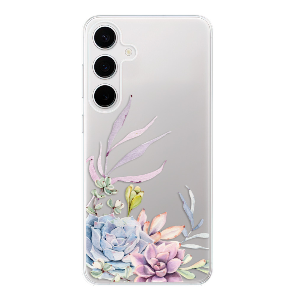 Odolné silikónové puzdro iSaprio - Succulent 01 - Samsung Galaxy S24+