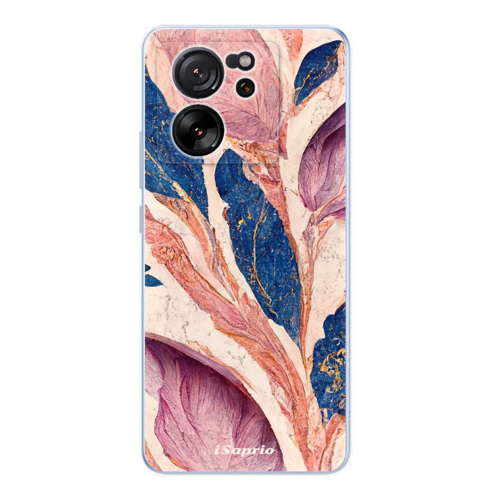 Odolné silikónové puzdro iSaprio - Purple Leaves - Xiaomi 13T / 13T Pro