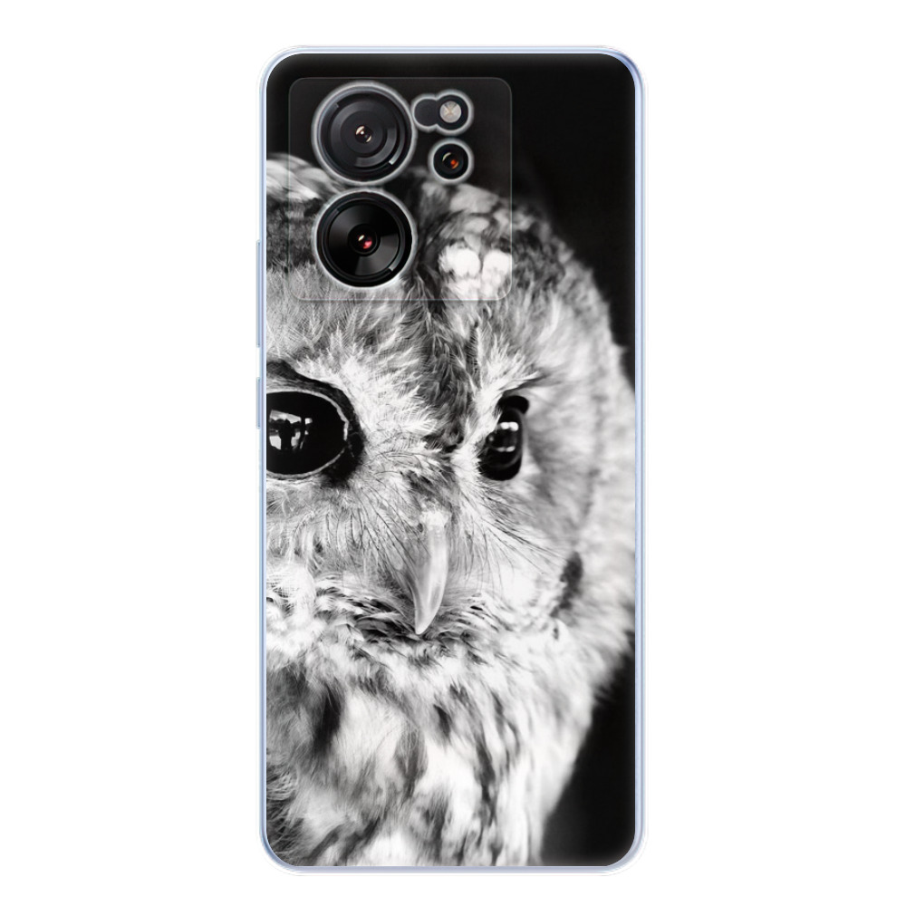 Odolné silikónové puzdro iSaprio - BW Owl - Xiaomi 13T / 13T Pro