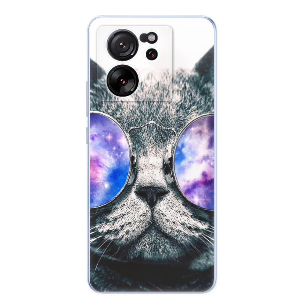 Odolné silikónové puzdro iSaprio - Galaxy Cat - Xiaomi 13T / 13T Pro