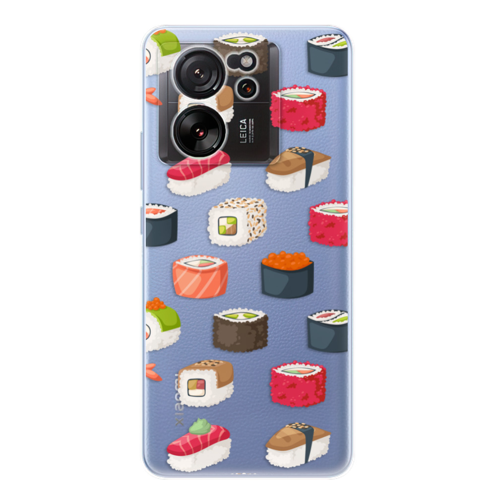 Odolné silikónové puzdro iSaprio - Sushi Pattern - Xiaomi 13T / 13T Pro