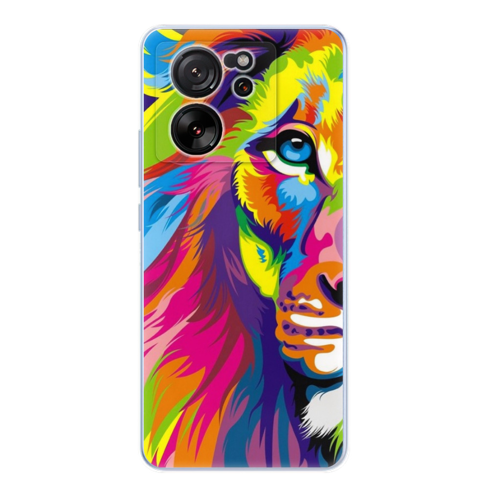 Odolné silikónové puzdro iSaprio - Rainbow Lion - Xiaomi 13T / 13T Pro