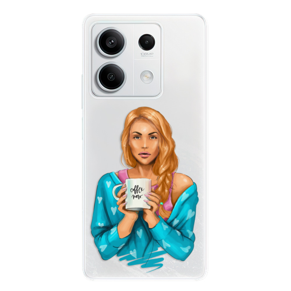 Odolné silikónové puzdro iSaprio - Coffe Now - Redhead - Xiaomi Redmi Note 13 5G