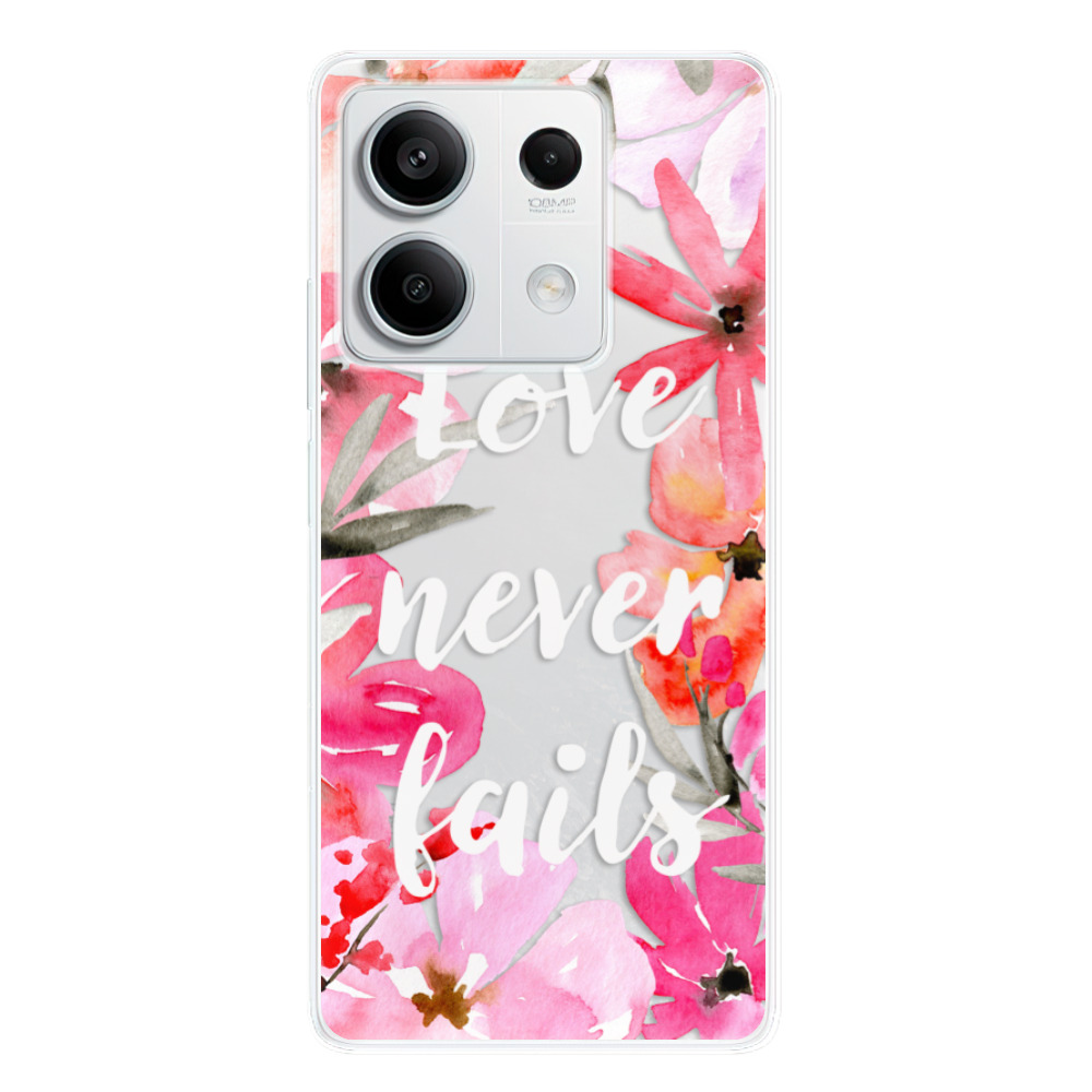 Odolné silikónové puzdro iSaprio - Love Never Fails - Xiaomi Redmi Note 13 5G