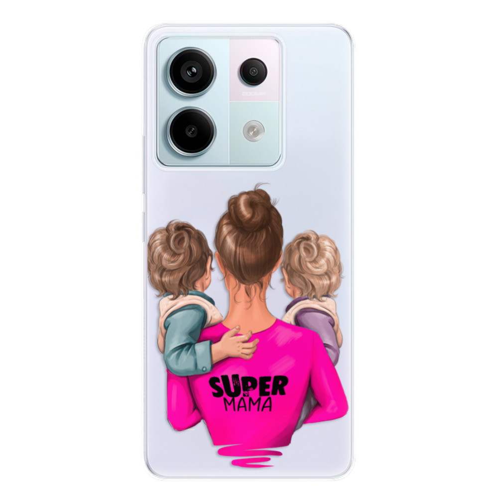 Odolné silikónové puzdro iSaprio - Super Mama - Two Boys - Xiaomi Redmi Note 13 Pro 5G / Poco X6 5G
