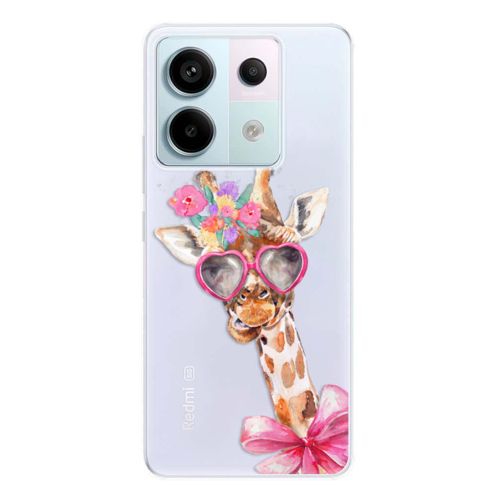 Odolné silikónové puzdro iSaprio - Lady Giraffe - Xiaomi Redmi Note 13 Pro 5G / Poco X6 5G