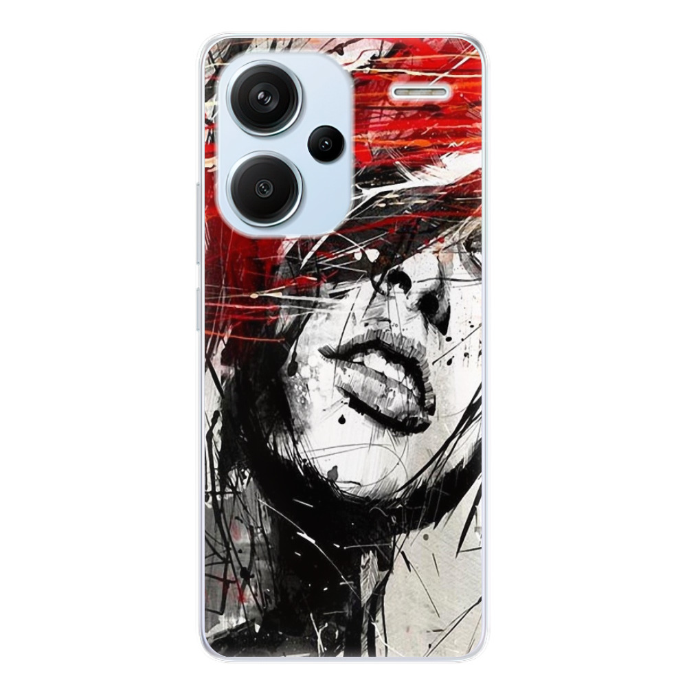 Odolné silikónové puzdro iSaprio - Sketch Face - Xiaomi Redmi Note 13 Pro+ 5G