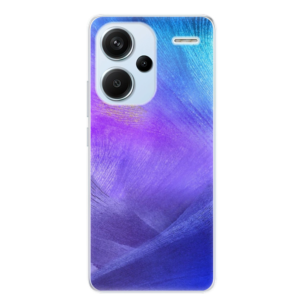 Odolné silikónové puzdro iSaprio - Purple Feathers - Xiaomi Redmi Note 13 Pro+ 5G