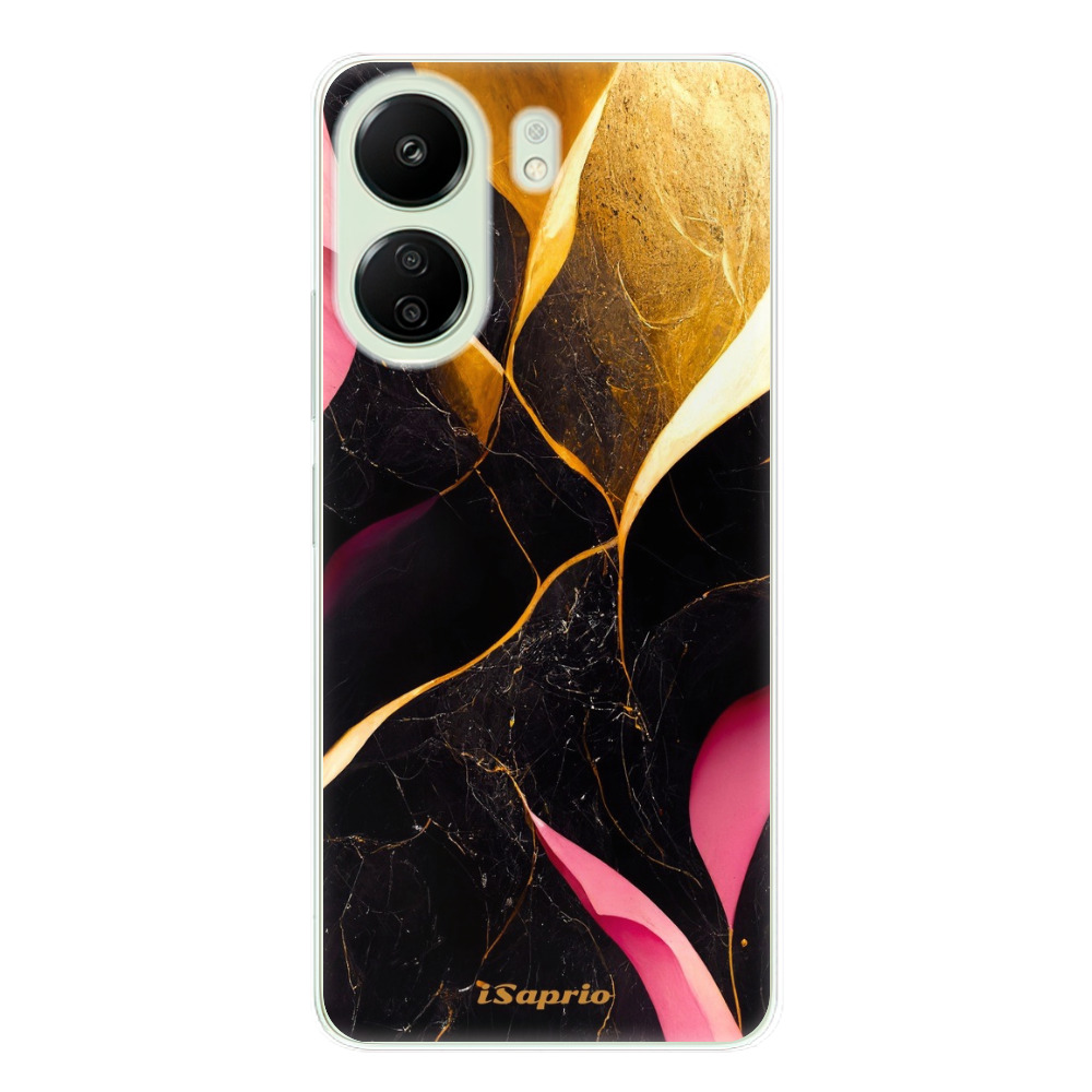 Odolné silikónové puzdro iSaprio - Gold Pink Marble - Xiaomi Redmi 13C