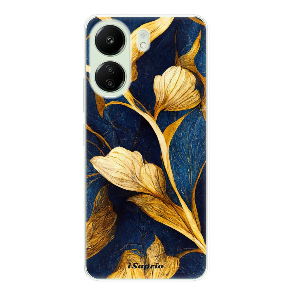 Odolné silikónové puzdro iSaprio - Gold Leaves - Xiaomi Redmi 13C