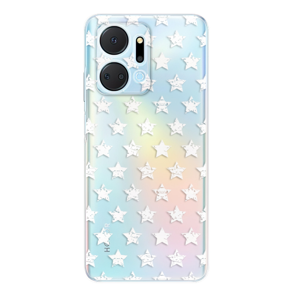 Odolné silikónové puzdro iSaprio - Stars Pattern - white - Honor X7a