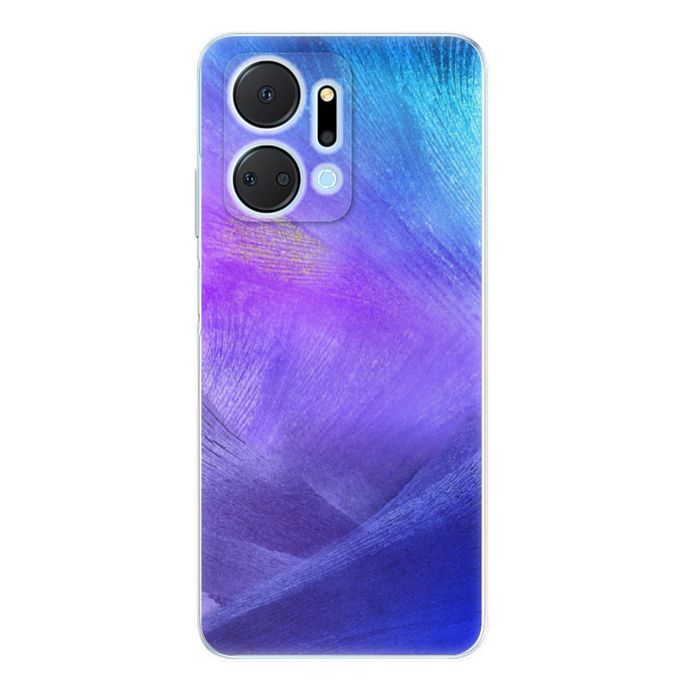 Odolné silikónové puzdro iSaprio - Purple Feathers - Honor X7a