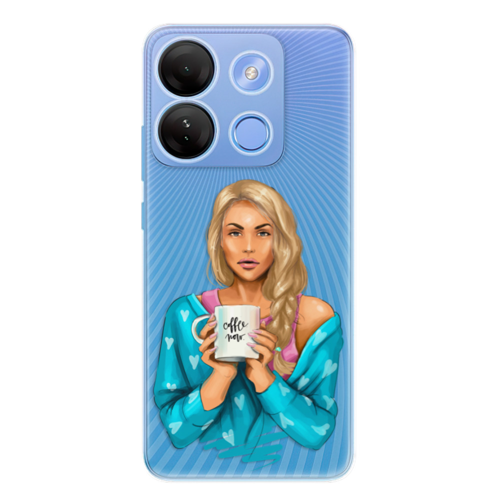 Odolné silikónové puzdro iSaprio - Coffe Now - Blond - Infinix Smart 7