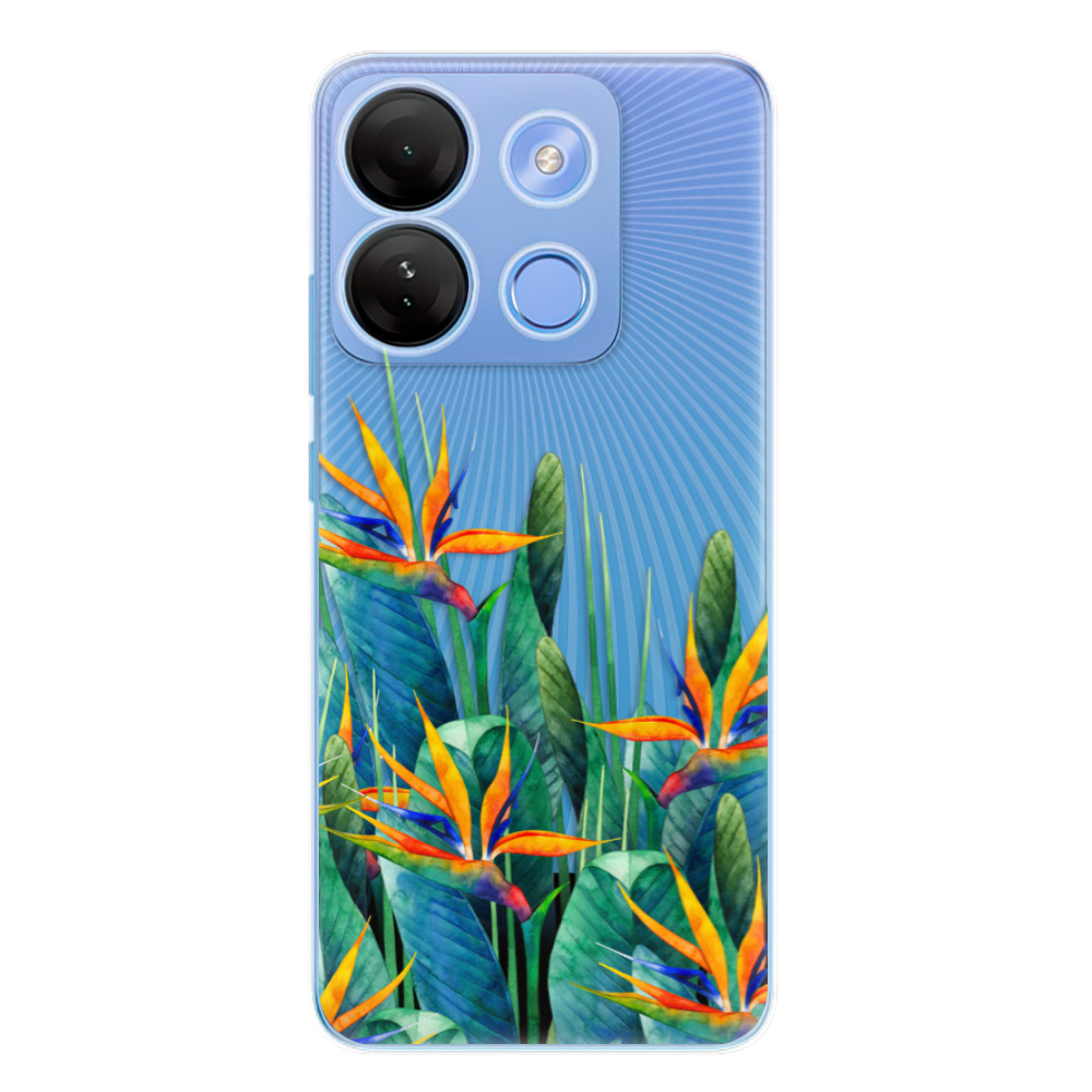 Odolné silikónové puzdro iSaprio - Exotic Flowers - Infinix Smart 7