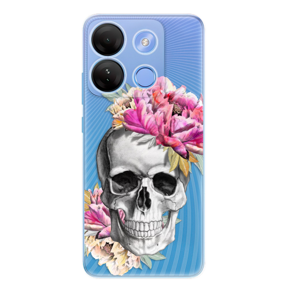 Odolné silikónové puzdro iSaprio - Pretty Skull - Infinix Smart 7