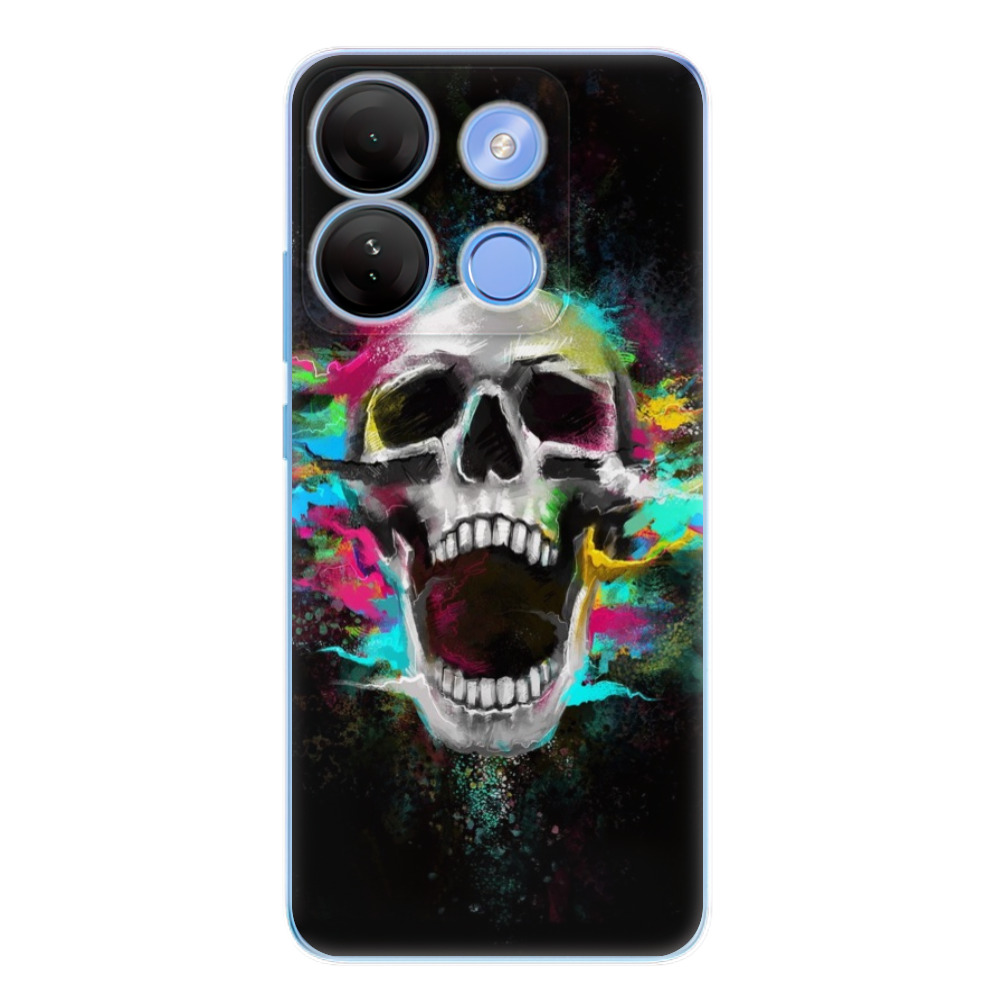 Odolné silikónové puzdro iSaprio - Skull in Colors - Infinix Smart 7