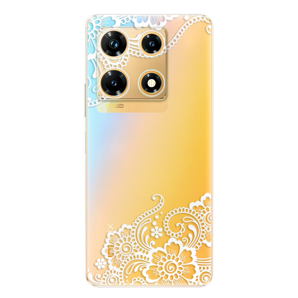 Odolné silikónové puzdro iSaprio - White Lace 02 - Infinix Note 30 PRO