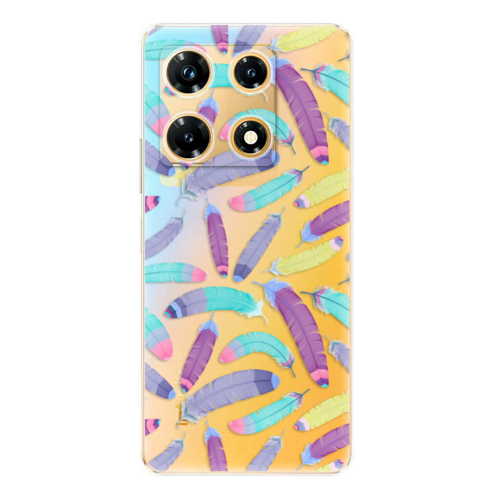 Odolné silikónové puzdro iSaprio - Feather Pattern 01 - Infinix Note 30 PRO