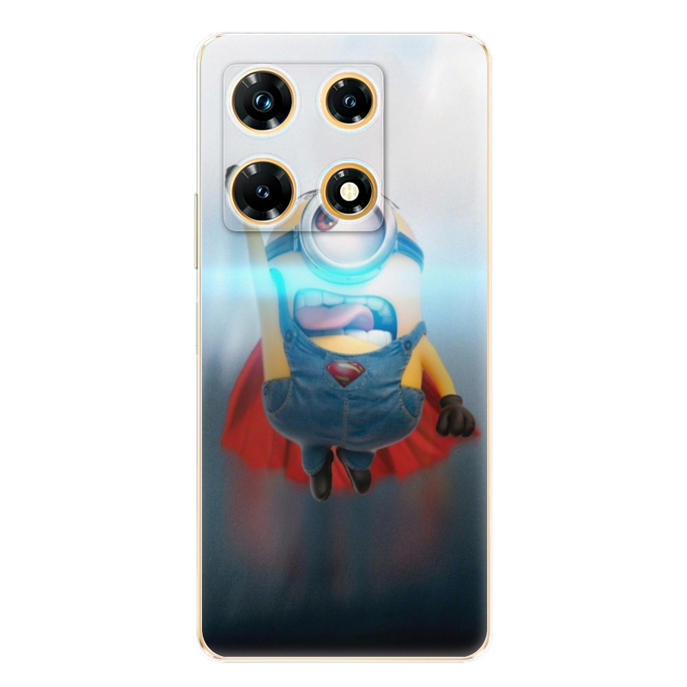 Odolné silikónové puzdro iSaprio - Mimons Superman 02 - Infinix Note 30 PRO
