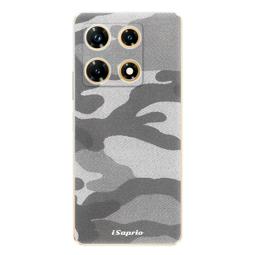 Odolné silikónové puzdro iSaprio - Gray Camuflage 02 - Infinix Note 30 PRO