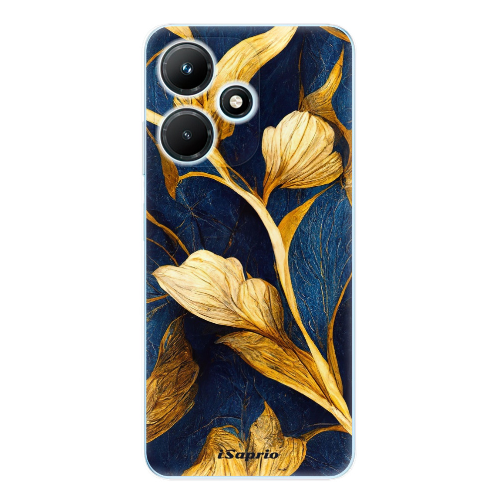 Odolné silikónové puzdro iSaprio - Gold Leaves - Infinix Hot 30i