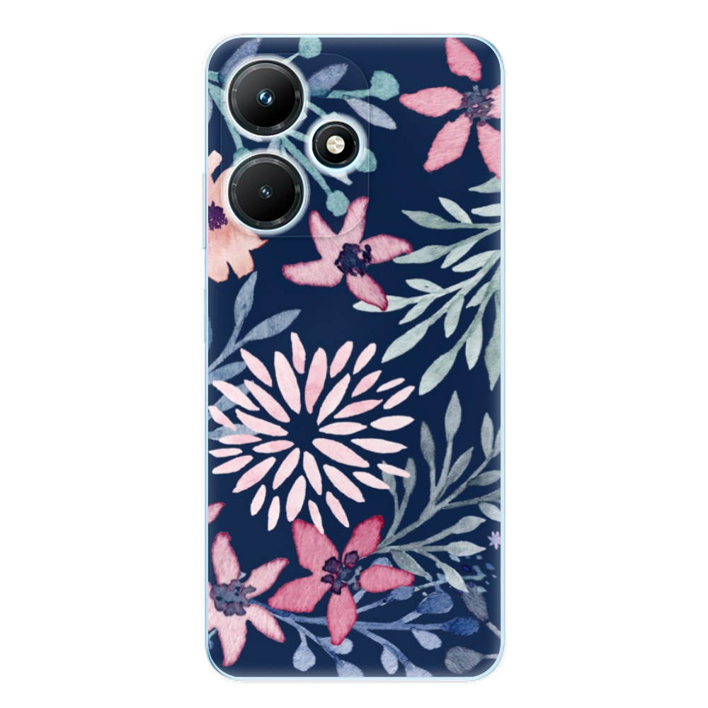 Odolné silikónové puzdro iSaprio - Leaves on Blue - Infinix Hot 30i