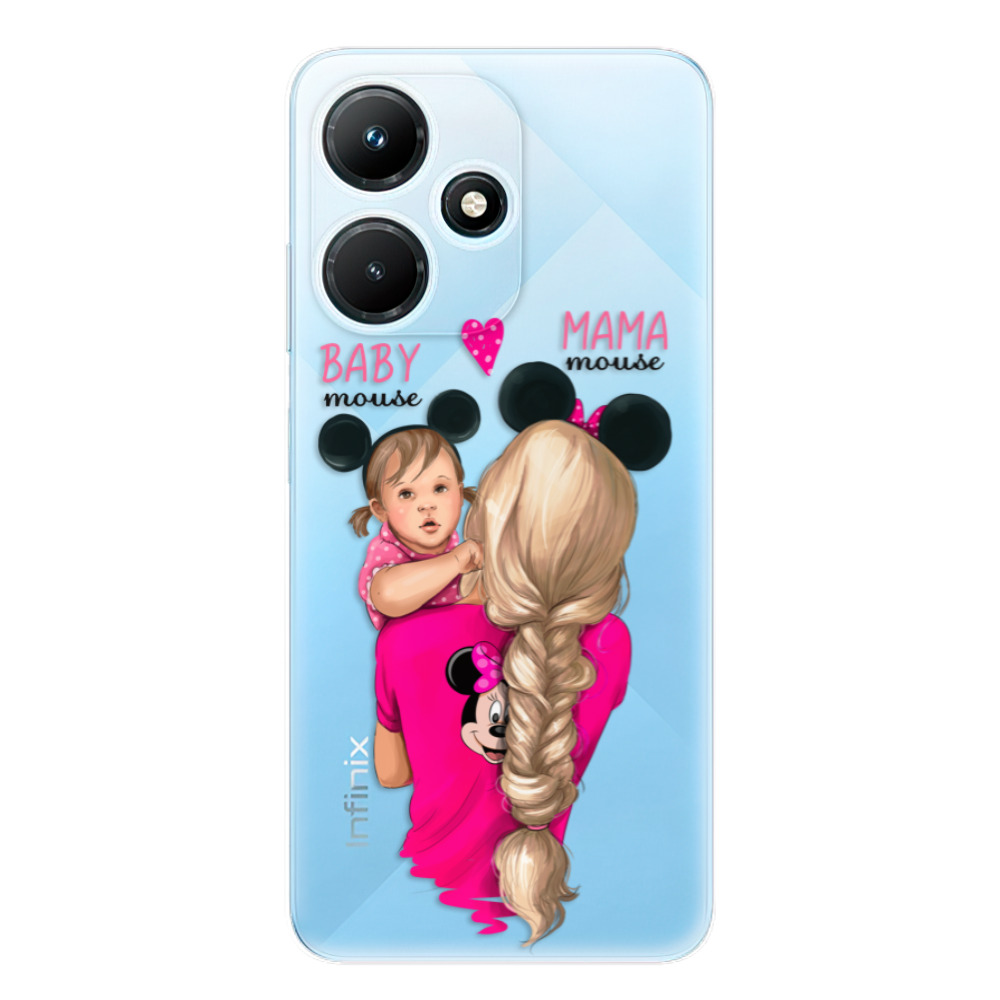 Odolné silikónové puzdro iSaprio - Mama Mouse Blond and Girl - Infinix Hot 30i