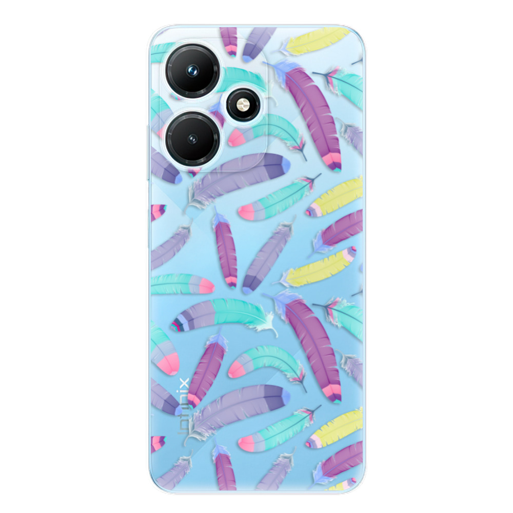 Odolné silikónové puzdro iSaprio - Feather Pattern 01 - Infinix Hot 30i