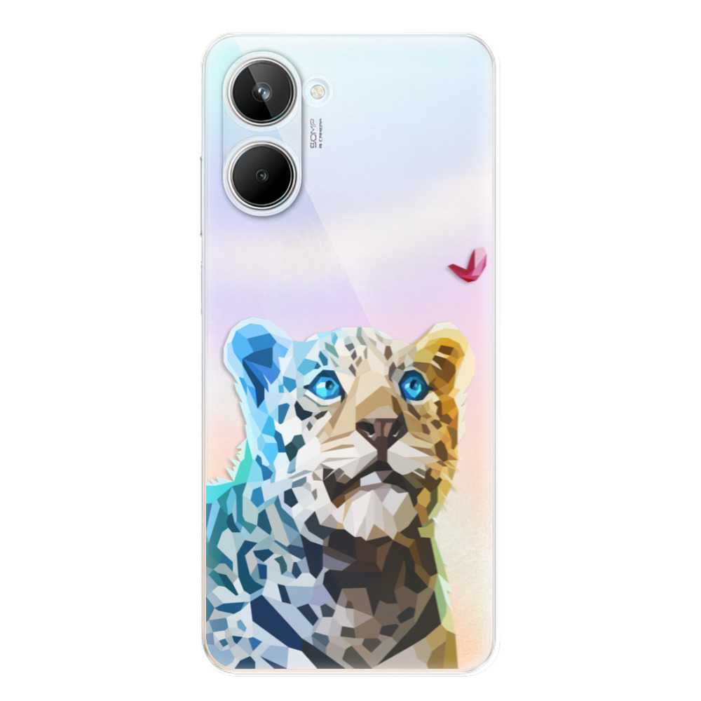 Odolné silikónové puzdro iSaprio - Leopard With Butterfly - Realme 10