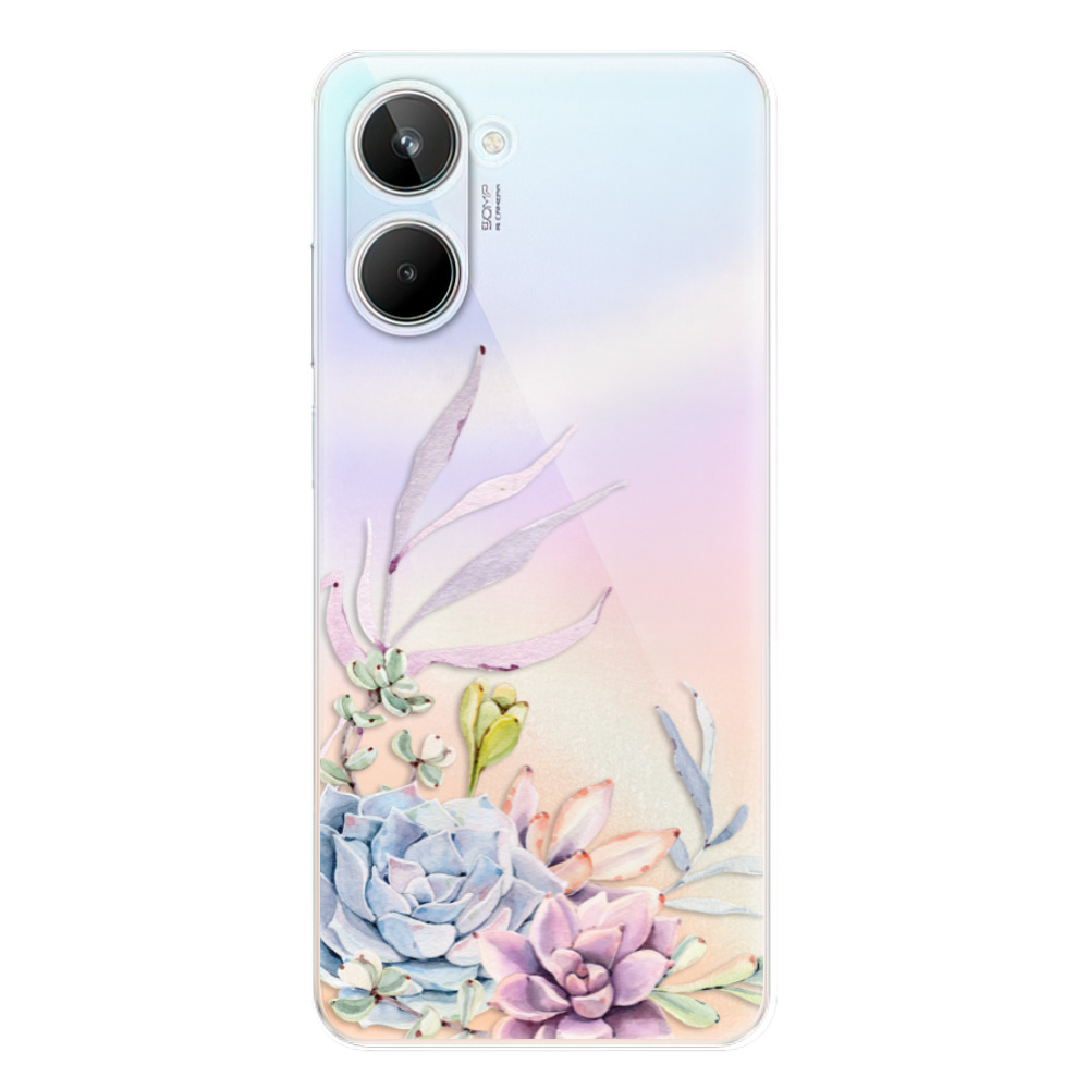 Odolné silikónové puzdro iSaprio - Succulent 01 - Realme 10