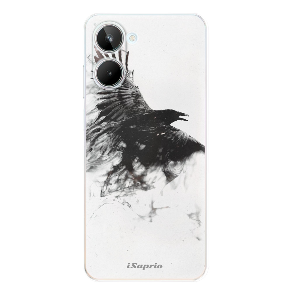 Odolné silikónové puzdro iSaprio - Dark Bird 01 - Realme 10