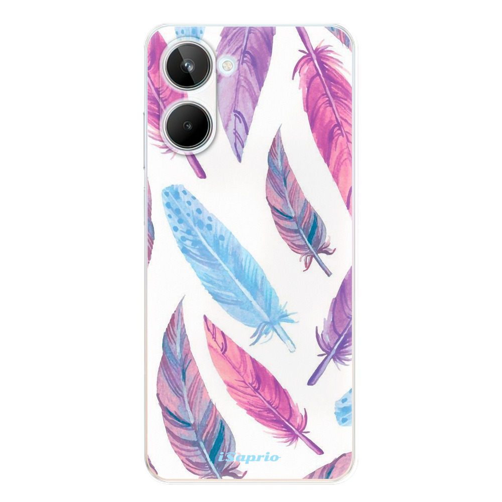 Odolné silikónové puzdro iSaprio - Feather Pattern 10 - Realme 10