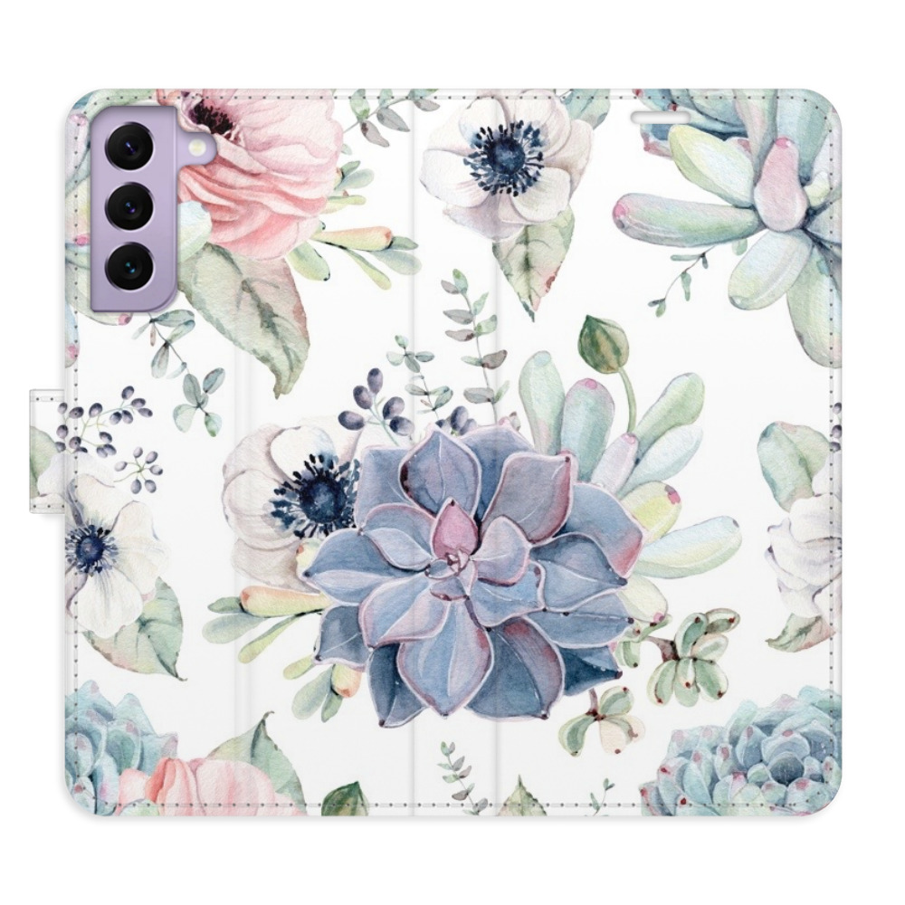Flipové puzdro iSaprio - Succulents - Samsung Galaxy S22 5G