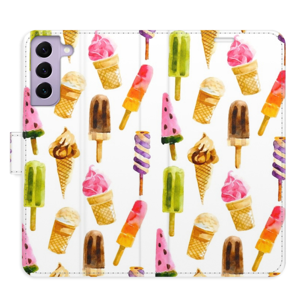 Flipové puzdro iSaprio - Ice Cream Pattern - Samsung Galaxy S22 5G
