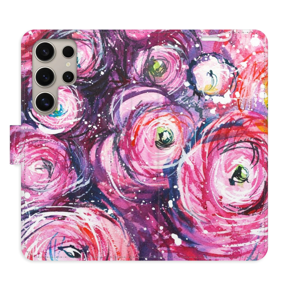 Flipové puzdro iSaprio - Retro Paint 02 - Samsung Galaxy S24 Ultra