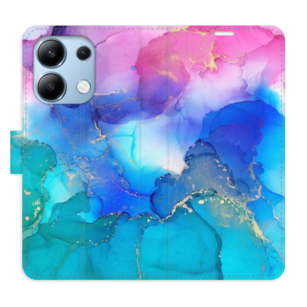 Flipové puzdro iSaprio - BluePink Paint - Xiaomi Redmi Note 13
