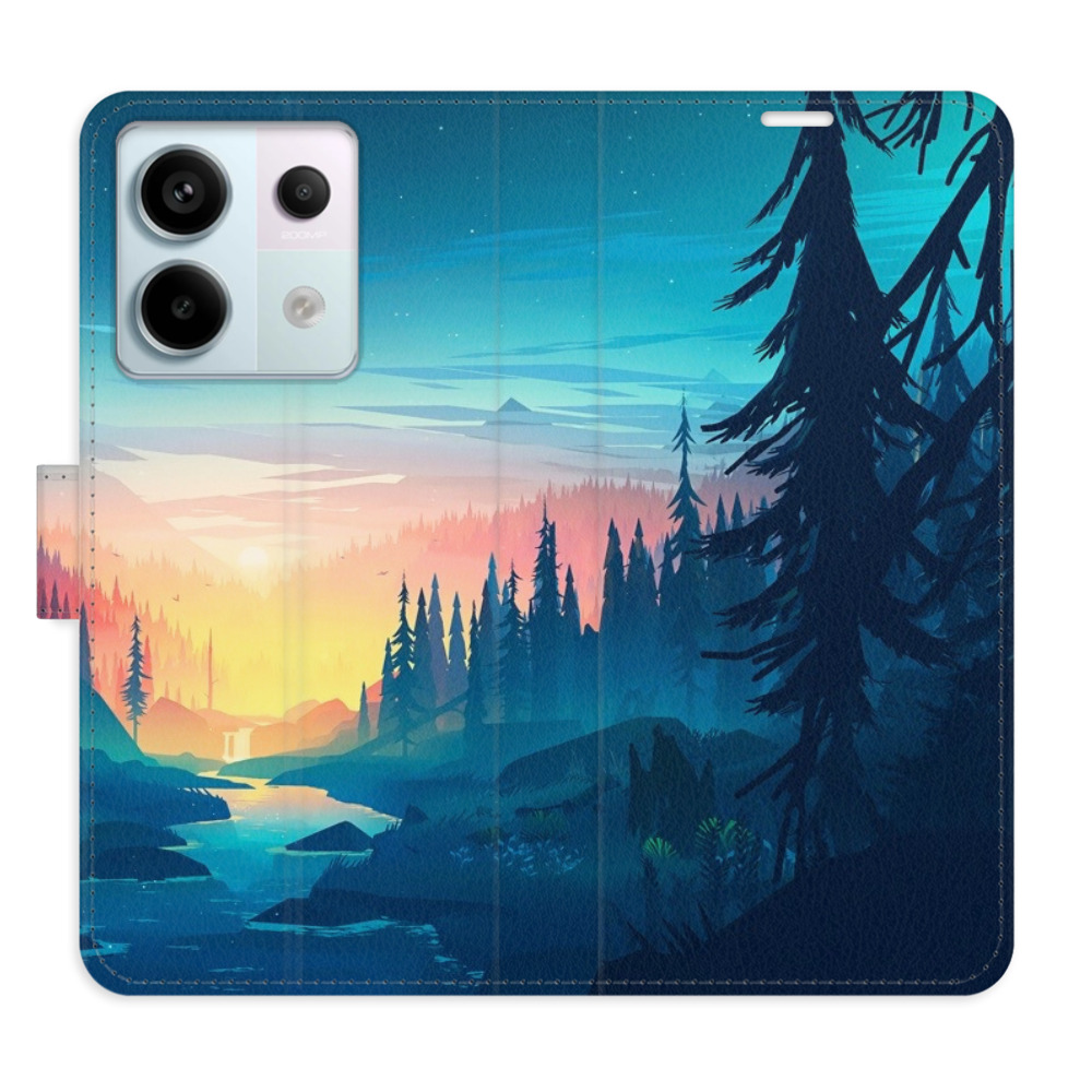 Flipové puzdro iSaprio - Magical Landscape - Xiaomi Redmi Note 13 Pro+ 5G
