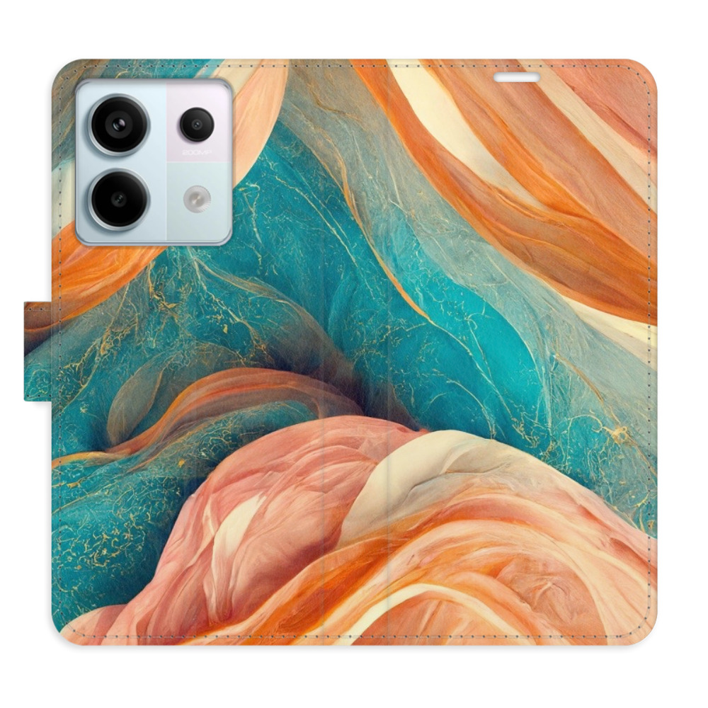 Flipové puzdro iSaprio - Blue and Orange - Xiaomi Redmi Note 13 Pro+ 5G